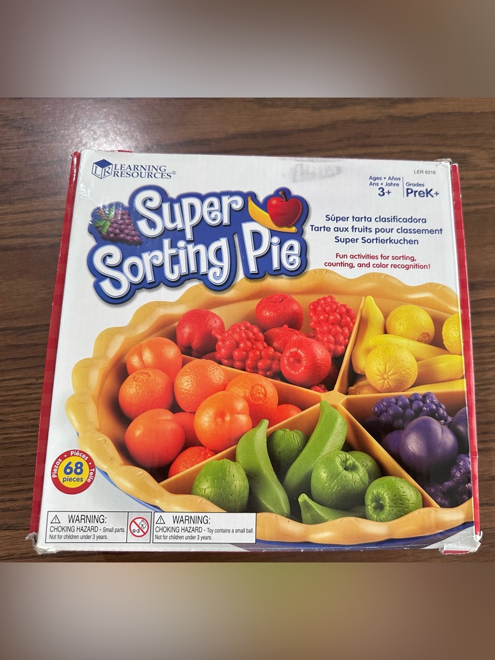 Learning Resources Super Sorting Pie – Multicolor Fruit Sorting Toy